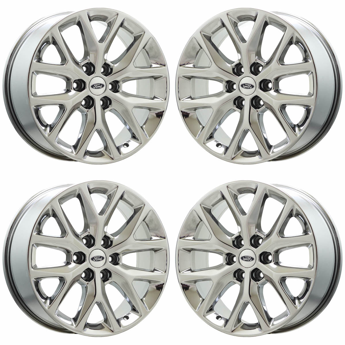 20" Ford F150 Expedition Bright Chrome wheels rims Factory OEM set 4 3991